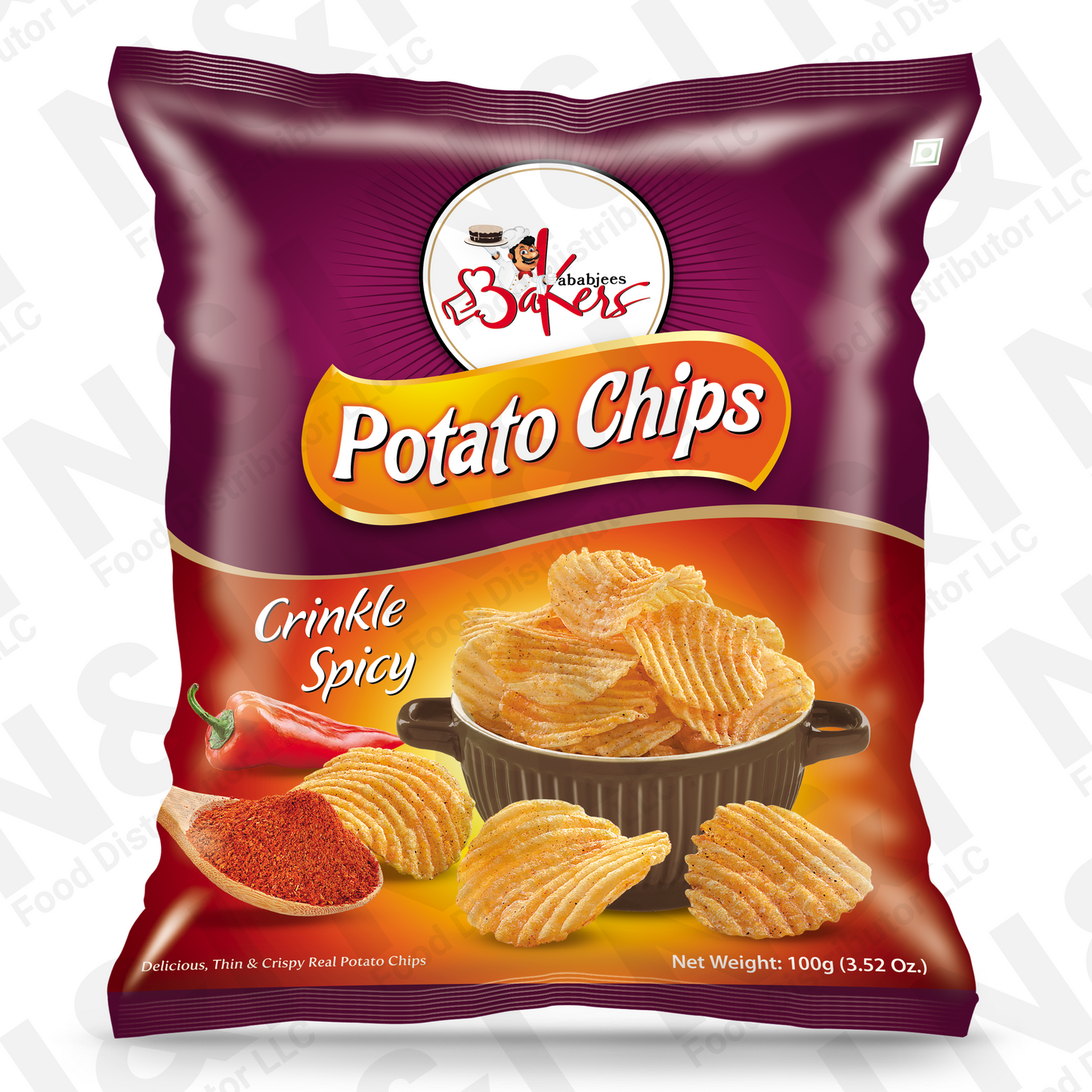 POTATO CHIP - CRINKLE SPICY - 100g