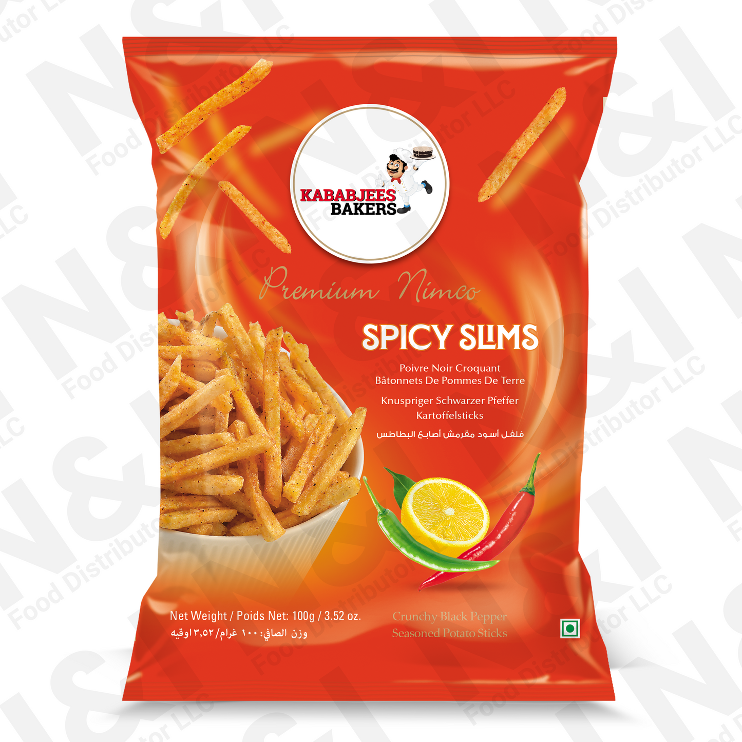 POTATO SLIMS - SPICY -  75g